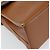 Borsa a mano LOEWE Velazquez in pelle marrone e oro - vista 14