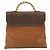 Borsa a mano LOEWE Velazquez in pelle marrone e oro - vista 2