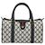 Borsa Boston GUCCI GG Supreme Sherry Line PVC Navy Gold Red 111 02 006 - vista 13