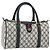 Borsa Boston GUCCI GG Supreme Sherry Line PVC Navy Gold Red 111 02 006 - vista 24