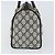 Borsa Boston GUCCI GG Supreme Sherry Line PVC Navy Gold Red 111 02 006 - vista 3