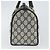 Borsa Boston GUCCI GG Supreme Sherry Line PVC Navy Gold Red 111 02 006 - vista 4