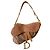 Dior Saddle Tasche aus Leder und Shearling