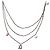Collar Dior de tres vueltas con perlas