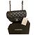 Chanel Borsa a Tracolla Uniform in Pelle Matelassé Nera
