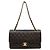 Timeless Borsa a tracolla Chanel in pelle caviar nera matelassé
