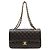 Borsa a tracolla Chanel A01112 in pelle caviar nera matelassé