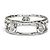 Autre Marque Anello Tiffany & Co. Elsa Peretti Platinum 950 Double Wire con 5 diamanti - vista 3