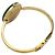Orologio da donna GUCCI Change Bezel Quadrante Bianco Placcato Oro - vista 3