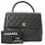 Borsa CHANEL Coco nera in pelle caviar