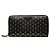 Cartera larga Prada de piel negra