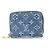 Portamonete Zippy in denim Monogram Louis Vuitton