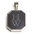 Pendente Harry Winston HW Charm in oro bianco 18K e diamanti neri