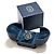 Pendente Harry Winston HW Charm in oro bianco 18K e diamanti neri - vista 6