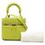 Borsa a mano Gucci Bamboo in pelle verde chiaro - vista 6
