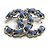 Spilla in denim Chanel Coco Mark