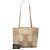 mala Tote Chanel em camurça patchwork bege - vista 7