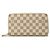 Louis Vuitton White Damier Azur Zippy Long Wallet