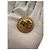 Orecchini Chanel Gold CC placcati in oro rotondi con chiusura a pressione - vista 10