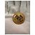 Orecchini Chanel Gold CC placcati in oro rotondi con chiusura a pressione - vista 7