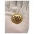 Orecchini Chanel Gold CC placcati in oro rotondi con chiusura a pressione - vista 9