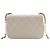 Chanel White Mini Quilted Glazed Calfskin Pearl Side Flap - vista 2