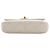 Chanel White Mini Quilted Glazed Calfskin Pearl Side Flap - vista 3