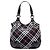 Borsa Hobo Burberry Blue Supernova Check in Nylon