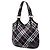 Borsa Hobo Burberry Blue Supernova Check in Nylon - vista 2