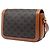 Céline Celine Brown Classique Triomphe Coated Canvas and Calfskin Triomphe Crossbody - vista 2