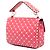 Borsa Satchel Valentino Pink Medium Lambskin Free Rockstud Spike - vista 2