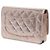 Chanel Pink CC Quilted Metallic Calfskin Pixel Effect Wallet On Chain - Ansicht 2