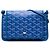 Portafoglio tascabile Goyard Blue Goyardine Plumet