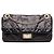 Chanel Black Medium Perforated Calfskin Reissue 2.55 Drill Flap