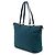 Sac cabas convertible Prada en Tessuto bleu avec garnitures en Saffiano et fermeture éclair frontale - vue 2