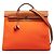 Hermès Orange Toile Herbag Zip 39