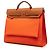Hermès Orange Toile Herbag Zip 39 - vue 2