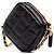 Clutch Chanel Black CC Quilted Lambskin Diamond com corrente - vista 2