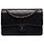 Chanel Black Medium CC Quilted Lambskin Single Flap