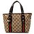 Borsa a mano Gucci Jolicoeur in tela GG beige