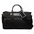 Borsa da viaggio Gucci in nylon nero con banda Web