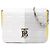 Burberry White Mini Micro Quilted Lambskin Colorblock Lola Crossbody
