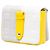 Burberry White Mini Micro Quilted Lambskin Colorblock Lola Crossbody - vista 2