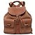 Bamboo Zaino Gucci Large in camoscio marrone con coulisse e bambù