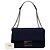 Fendi Blue Large Zucca Embossed Technical Fabric Chain Midi Baguette Tasche - Ansicht 6