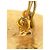 Orecchini a clip rotondi Chanel Gold CC con logo placcato oro - vista 6