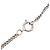 Collana con pendente in resina e ottone borchiato CC argento Chanel - vista 6