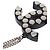 Collana con pendente in resina e ottone borchiato CC argento Chanel - vista 8