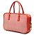 Bolsa de mão Prada Bauletto em pele de cabra trançada vermelha Madras - vista 2