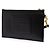 Autre Marque Saint Laurent Black Grain De Poudre Chevron Monogram Bill Pouch - vista 2